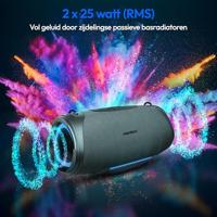 Bluetooth-luidspreker - MEDION - L - 50 W - 47 uur batterijduur - IPX7-bescherming - RGB-lichteffecten - thumbnail