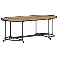 Salontafel 110x55x40 cm massief ruw mangohout - thumbnail