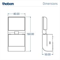 Theben 1020801 Bewegingsmelder Zwart - thumbnail