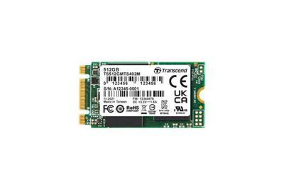 Transcend MTS402M 64 GB SATA M.2 SSD 2242 harde schijf SATA III Industrial TS64GMTS402M
