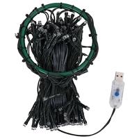 VidaXL Kerstboomverlichting met 250 led&apos;s koudwit net 250 cm - thumbnail