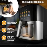 ProfiCook PC-FR 1286 H friteuse Enkel 6,5 l Vrijstaand 1700 W Heteluchtfriteuse Zwart, Roestvrijstaal - thumbnail