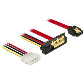 DeLOCK SATA 7 pin + Molex 4 pin power plug > SATA 22 pin haaks adapter DeLOCK SATA 7 pin + Molex 4 pin power plug > SATA 22 pin haaks adapter