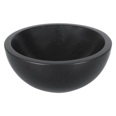 Differnz Ruz Waskom 25cm Rond Basalt Steen Zwart 36.102.08