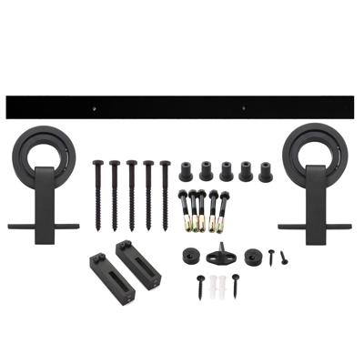 Schuifdeursysteem Modern Top mat zwart