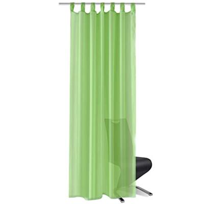 VidaXL Gordijn appelgroen 140x175 cm (2 stuks)