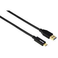 Hama 1m, USB3.1-C/USB3.1-A USB-kabel 3.2 Gen 2 (3.1 Gen 2) USB A USB C Zwart - thumbnail