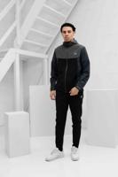 Reprimo Flight Windbreaker Trainingspak Heren Zwart/Grijs - Maat S - Kleur: DonkergrijsLichtgrijsZwart | Soccerfanshop - thumbnail