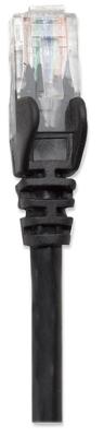Intellinet 320740 RJ45 Netwerkkabel, patchkabel CAT 5e U/UTP 1.00 m Zwart 1 stuk(s)
