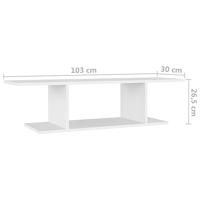 VidaXL Tv-wandmeubel 103x30x26,5 cm wit - thumbnail