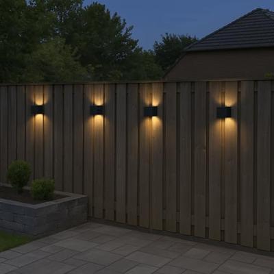 2x Falerna Oplaadbare Up & Down Wandlamp Zwart 2x Falerna Oplaadbare Up & Down Wandlamp Zwart