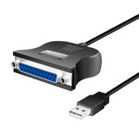 LogiLink USB 1.1 Aansluitkabel [1x USB 1.1 stekker A - 1x D-sub bus 25-polig] UA0054 1.50 m - thumbnail