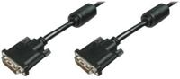 DIGITUS DVI-D 18+1 enkele link kabel, 5 m, zwart - thumbnail