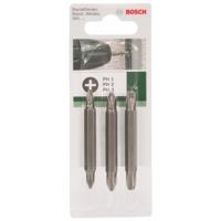 Bosch Accessories 2609255958 Dubbelbitset 3-delig Plat, Kruiskop Pozidriv - thumbnail