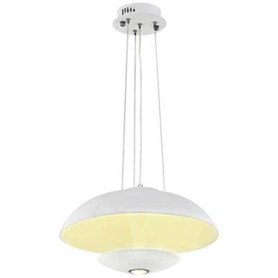 LED Plafondlamp - Plafondverlichting - Viesta - 24W - Natuurlijk Wit 4000K - Wit Aluminium