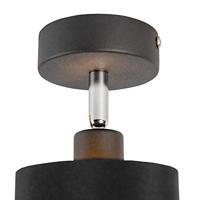 QAZQA Moderne spot zwart - Lofty - thumbnail