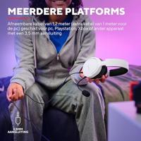 Hoofdtelefoon met microfoon Trust 25210 Zwart/Wit - thumbnail