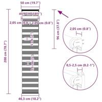 VidaXL Zebra rolgordijn 50x200 cm stofbreedte 45,9cm marmerbeige - thumbnail