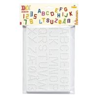 Hama strijkkralenbordjes - letters en cijfers - thumbnail