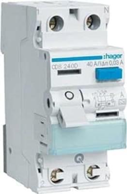 Hager CDS240D Aardlekschakelaar A 2-polig 40 A 0.03 A 230 V