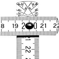 BMI Duimstok | lengte 2 m | breedte 16 mm | EG III | beukenhout wit | 1 stuk - 976907200 - 976907200 - thumbnail