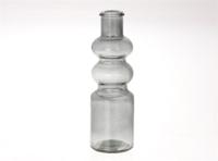 HBX Natural Living Vaas gina ø7x22cm antraciet helder - thumbnail