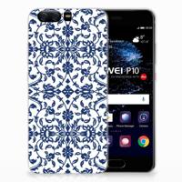 Huawei P10 | TPU Case | Flower Blue - thumbnail