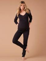 Zwangerschapstregging van denim ENVIE DE FRAISE zwart denim - thumbnail