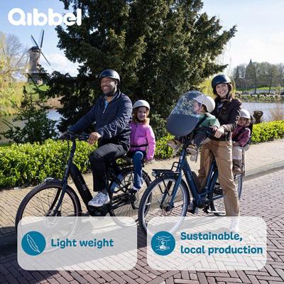 Qibbel achterzitje junior mik hd zwart compleet q350