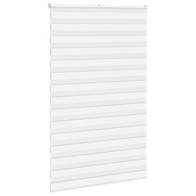 VidaXL Zebra rolgordijn 150x200 cm stofbreedte 145,9cm polyester wit VidaXL Zebra rolgordijn 150x200 cm stofbreedte 145,9cm polyester wit