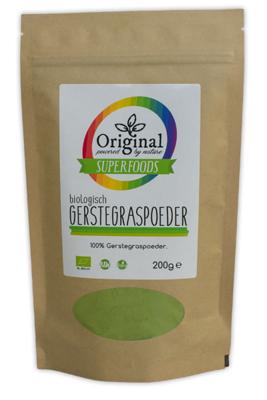 Original Superfoods Biologisch Gerstgras Poeder- 200 Gram