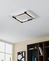 EGLO Zampote Plafondlamp - LED - 38 cm - Wit|Zwart - Dimbaar - thumbnail