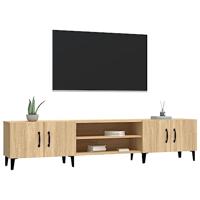 Tv-meubel 180x31,5x40 cm bewerkt hout sonoma eikenkleurig - thumbnail