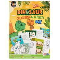 Creative Craft Group Kleur- en activiteitenboek dino, 64pag. - thumbnail