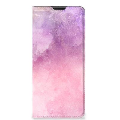 Bookcase Motorola Moto G51 5G Pink Purple Paint Bookcase Motorola Moto G51 5G Pink Purple Paint