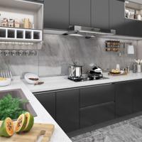 VidaXL Meubelfolies zelfklevend 2 st 500x90 cm pvc zwart - thumbnail