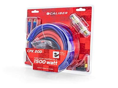 Audio Kabelset voor Auto Versterker - Kabel voor 1500 Watt Subwoofer - Set van 4 Kabels - 5 Meter (CPK20D)