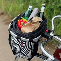 Klickfix Rixen & kaul shoppertas "bikebasket" shop.bag r&k bikebasket zebra - thumbnail