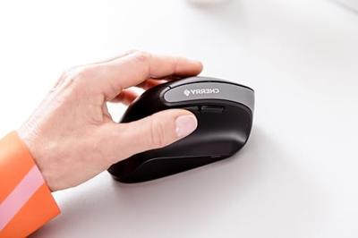 Ergonomische muis - CHERRY MW 4500 LEFT - Voor linkshandigen, 45° kantelbaar - Zwart