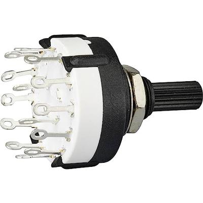 TRU COMPONENTS TC-9415596 SR26A4-2X6-18F20 Draaischakelaar 250 V 150 mA 12 x 30 ° 1 stuk(s)