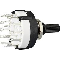 TRU COMPONENTS TC-9415596 SR26A4-2X6-18F20 Draaischakelaar 250 V 150 mA 12 x 30 ° 1 stuk(s) - thumbnail