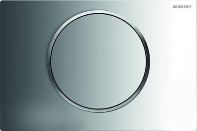Geberit Sigma 10 bedieningspaneel chroom/mat chroom voor Sigma reservoirs 8cm (UP720) en 12cm (UP320)
