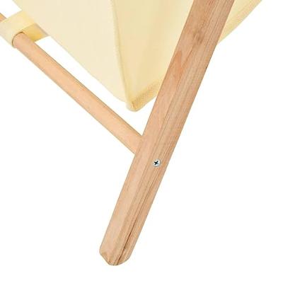 VidaXL Wasmand 42x41x64 cm cederhout en stof beige