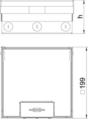 OBO Bettermann UDHOME4 2V Vloermodule