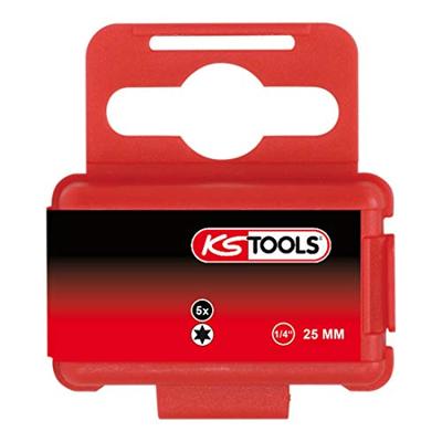 KS Tools 918.3516 9183516 Torx-bit T 20 Speciaal staal Vernikkeld C 6.3 5 stuk(s)