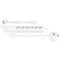 REV 00251201 Stekkerdoos met schakelaar 6-voudig Wit Randaarde stekker 1 stuk(s) - thumbnail