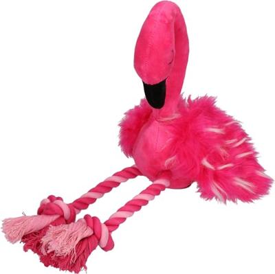 Pawise Flamingo met poten van touw L Pawise Flamingo met poten van touw L