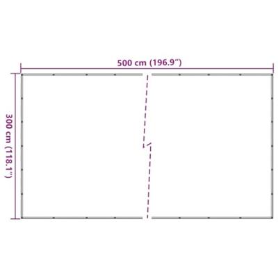 Containernet 3x5 m HDPE zwart - thumbnail