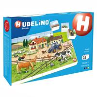 Hubelino blokpuzzel leven op de boerderij - 35st. - thumbnail