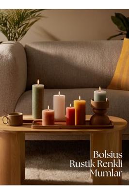 Bolsius Stompkaars 8cm Rustic Taupe - thumbnail